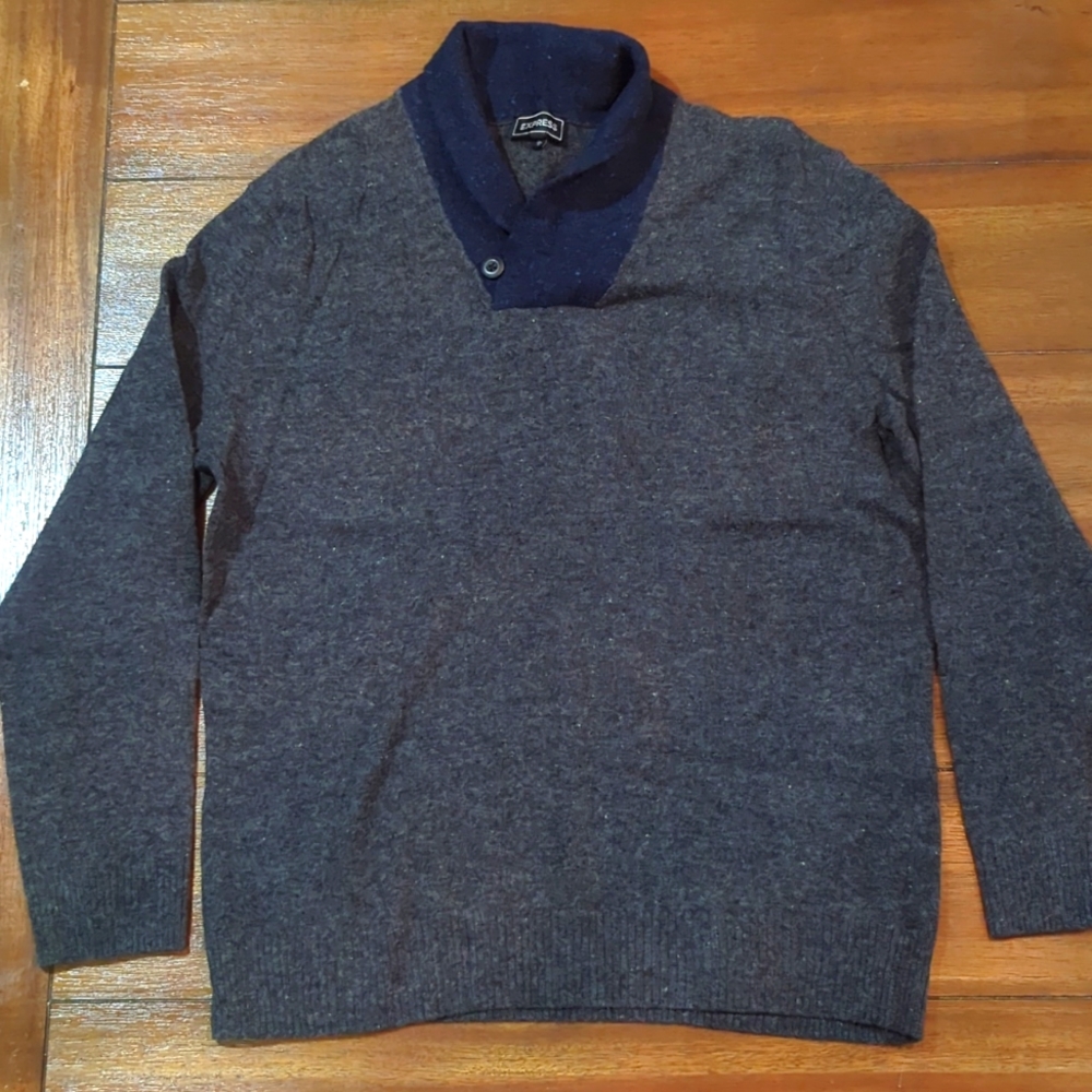 Express Shawl Collar Sweater